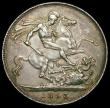 London Coins : A164 : Lot 911 : Crown 1893 LVI ESC 303, Bull 2593, Davies 501 dies 1A GVF/VF toned