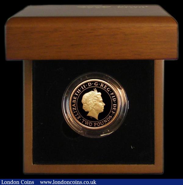 Two Pounds 2011 400th Anniversary of the King James Bible S.K28 Gold Proof FDC in the Royal Mint box of issue with certificate : English Cased : Auction 165 : Lot 1767