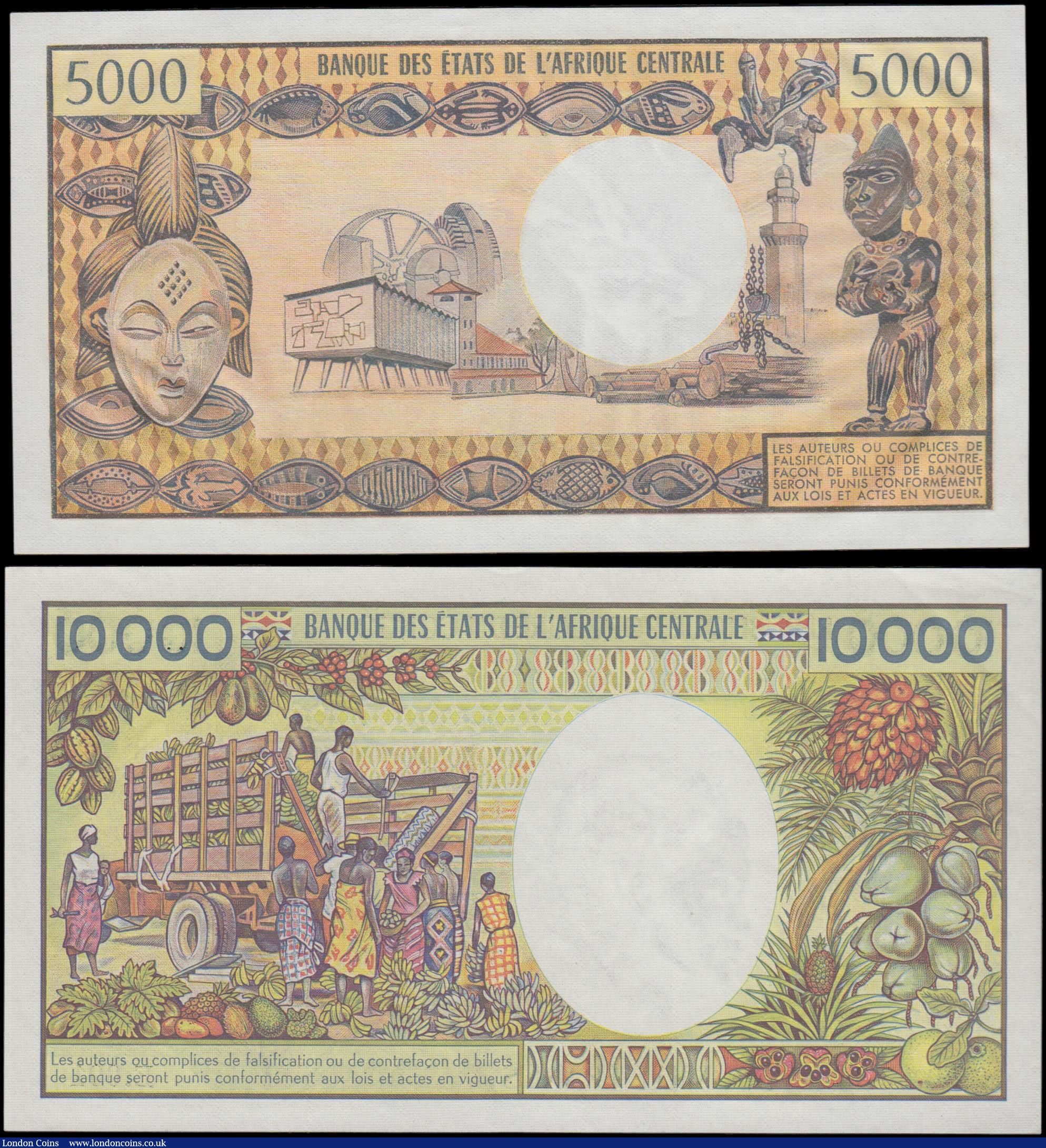 London Coins : A165 : Lot 1195 : Congo Republic (2) comprising 5000 Francs Pick 4c series V.2 71463 No. 004571463 signature titles Le...