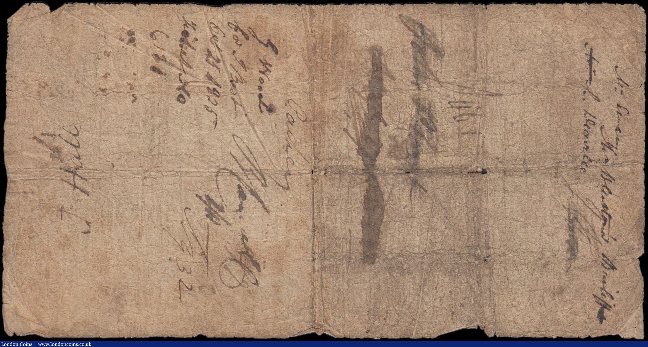 London Coins : A165 : Lot 139 : Cheltenham & Winscombe Bank, Cheltenham One Pound dated 1st August 1818 No. G325 For Thos. Fishe...
