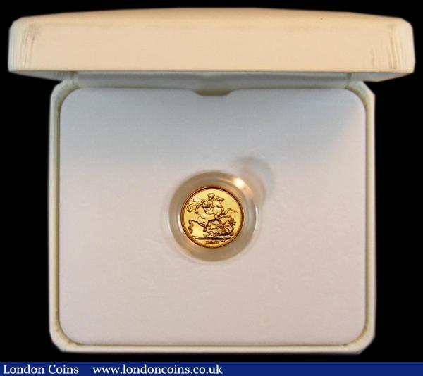 Sovereign 2013 Birth of Prince George - Minted on the Day 22/7/2013 S.SC7 BU in the white Royal Mint box with certificate, 2013 minted : English Cased : Auction 165 : Lot 1688