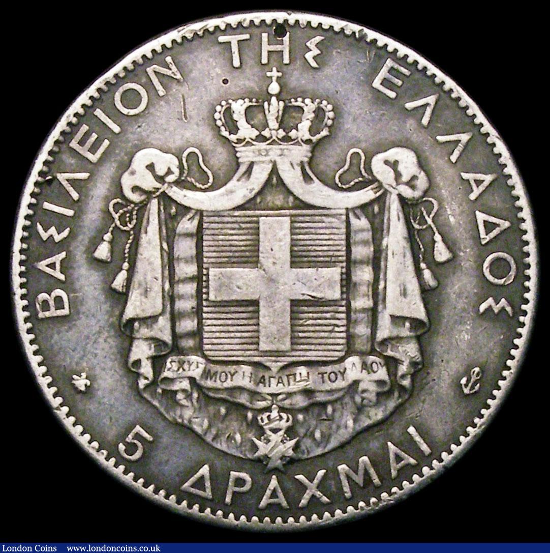 London Coins : A165 : Lot 3671 : Greece 5 Drachma 1876A KM#46 Fine 