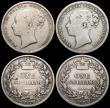 London Coins : A165 : Lot 3957 : Shillings 1879 (2) both ESC 1332, Bull 3053, Davies 910 dies 6B, Die Number 1 VG and Die Number 8 VG...