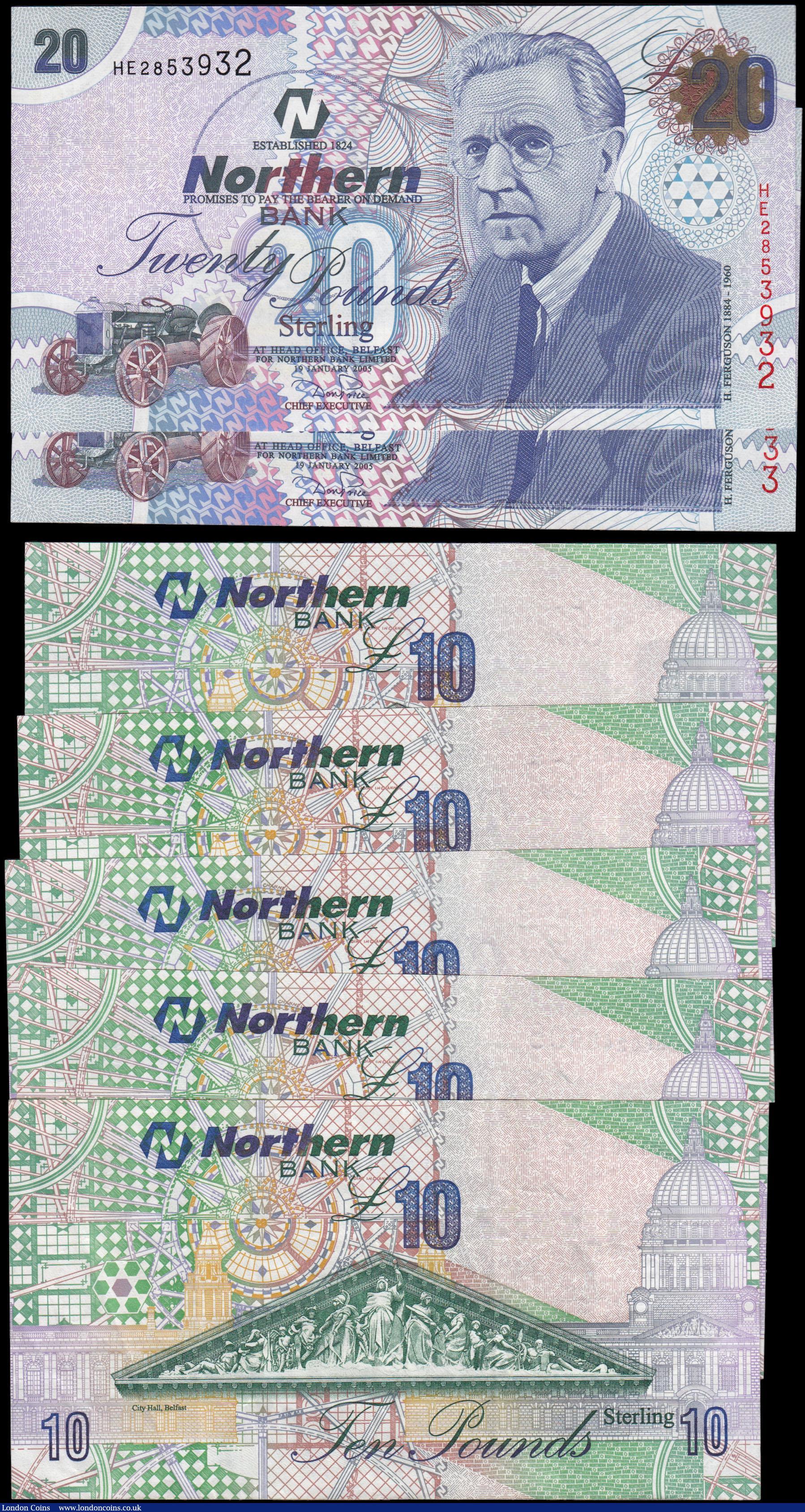 London Coins : A165 : Lot 718 : Northern Ireland Northern Bank Limited Don Price signature dated 19th January 2005 (7) including Pic...