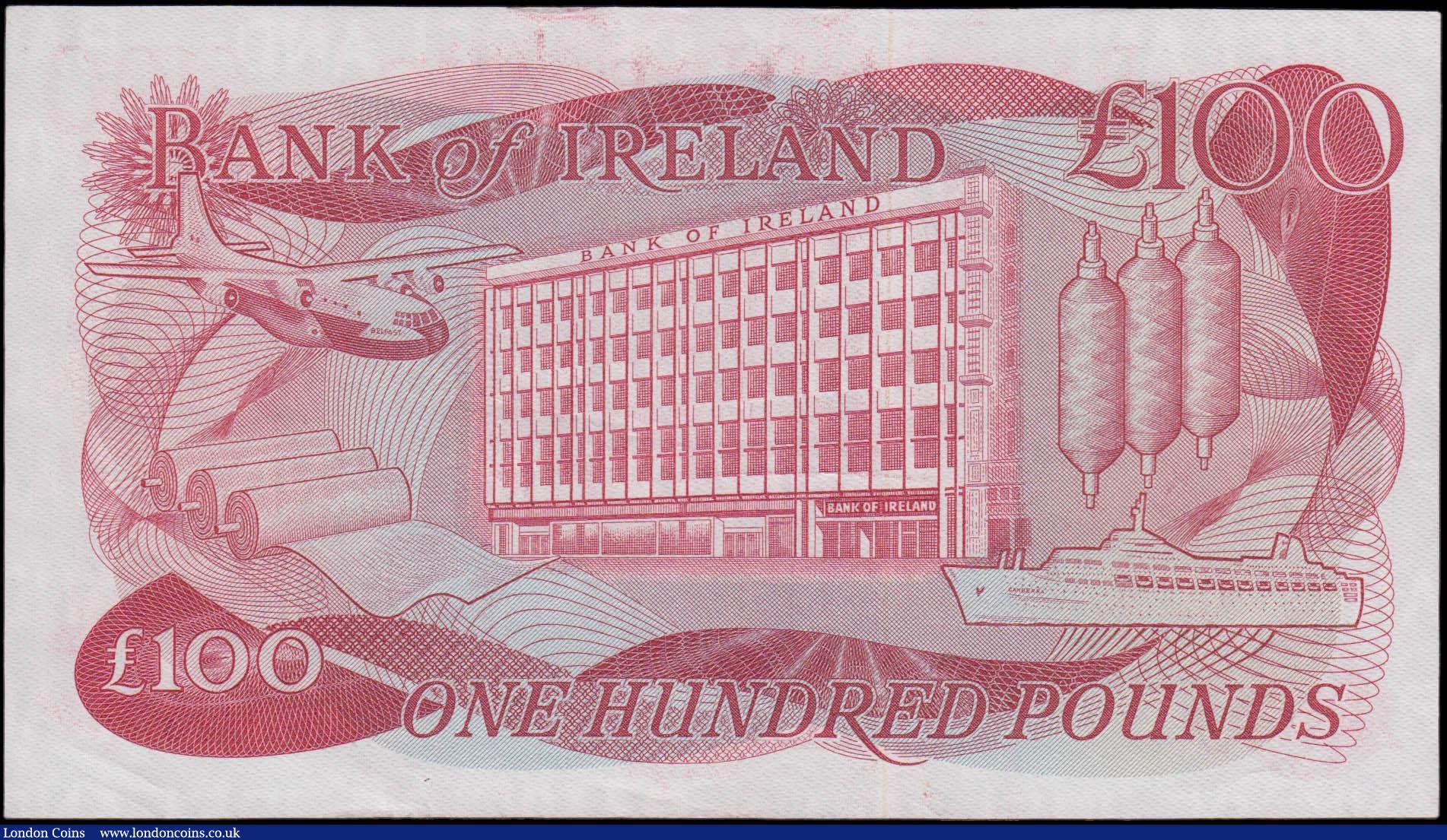 London Coins : A165 : Lot 747 : Northern Ireland, Bank of Ireland &pound;100 issued 1983 series A067723, Harrison signature, Pick68b...