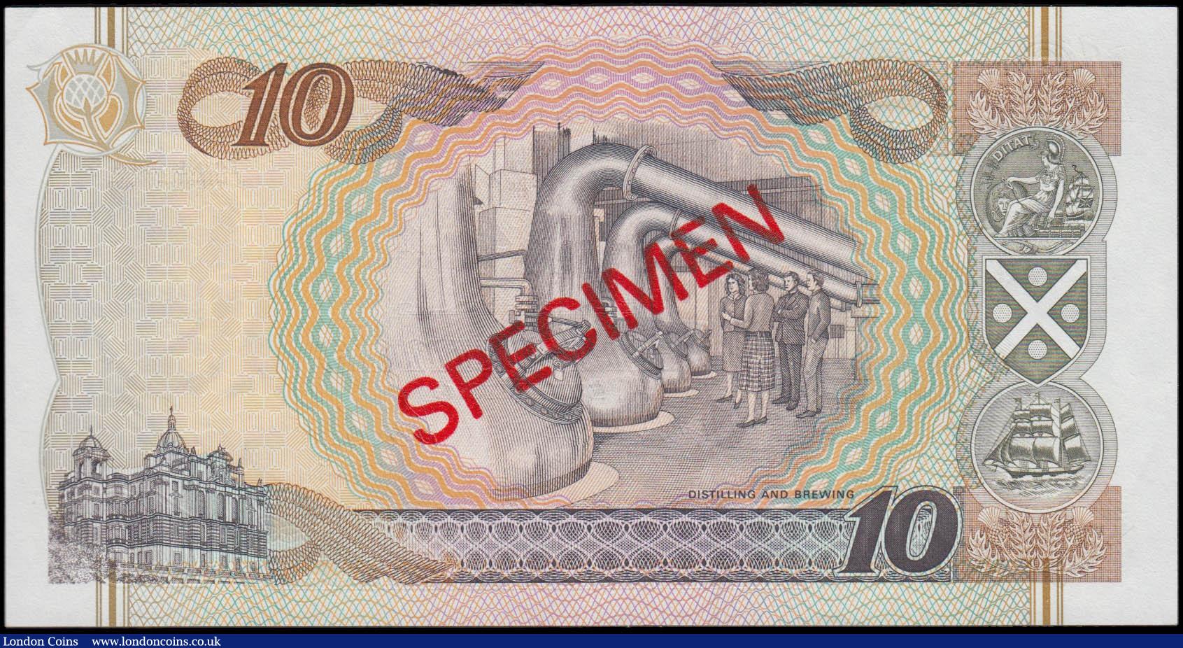 London Coins : A165 : Lot 755 : Scotland Bank of Scotland &pound;10 SPECIMEN dated 1st February 1995 series AA000000, signed Pattull...