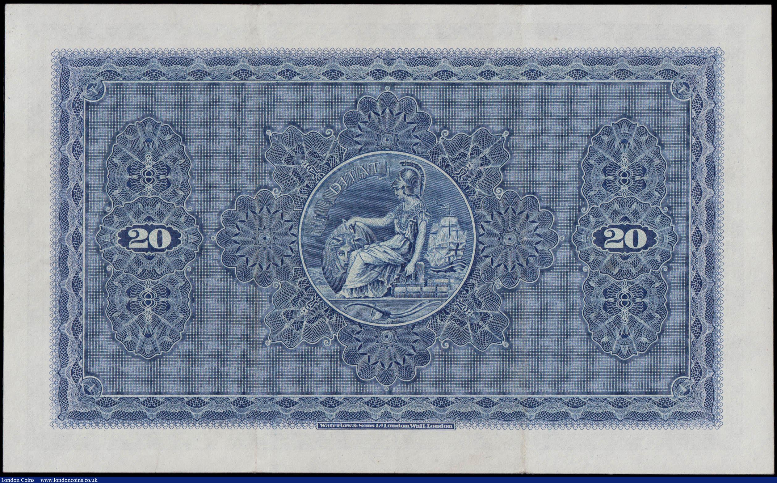 London Coins : A165 : Lot 801 : Scotland The British Linen Bank 20 Pounds Calloway-Murphy BL68a (SC233) dated 6th August 1935 signat...