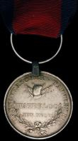 London Coins : A165 : Lot 1403 : Hanoverian Medal for Waterloo 1815 awarded to Soldat Ludwig Schnat, Landwehr Battalion, Hameln. VF w...
