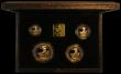 London Coins : A165 : Lot 1472 : Britannia Gold Proof Set 1990 the 4-coin set S.PBG07 FDC in the black box of issue with certificate,...
