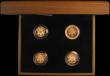 London Coins : A165 : Lot 1594 : One Pound 2010-2011 Gold Proofs a 4-coin set comprising 2010 London S.J28, 2010 Belfast S.J29, 2011 ...