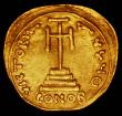 London Coins : A165 : Lot 1987 : Byzantine Gold Solidus, Revolt of the Heraclii (608-610 AD), Obverse: Heraclius and Exarch Heraclius...