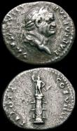 London Coins : A165 : Lot 2041 : Roman Denarii (3) Vespasian (69-79AD) 79AD. Obverse: Laureate head right, IMP CAESAR VESPASIANVS AVG...