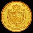 London Coins : A165 : Lot 2280 : Spain 25 Pesetas Gold 1885 (18-85) MS-M KM#687 VF cleaned, one of the key dates in the series and se...