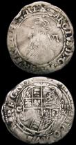 London Coins : A165 : Lot 2484 : Sixpences Charles I (2) Group D, Fourth Bust type 3a, with falling lace collar, no inner circles S.2...