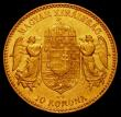 London Coins : A165 : Lot 3677 : Hungary 10 Korona 1910KB Gold KM#485 EF with some light contact marks