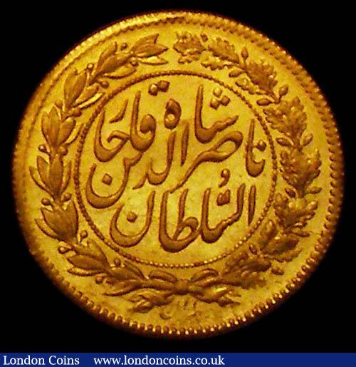 Iran Half Toman AH1296 Tehran Mint, 1.43 grammes, KM#921 GEF and lustrous : World Coins : Auction 166 : Lot 1139