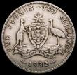 London Coins : A166 : Lot 1086 : Australia Florin 1932 KM#27 Near Fine/About Fine, the key date in the series
