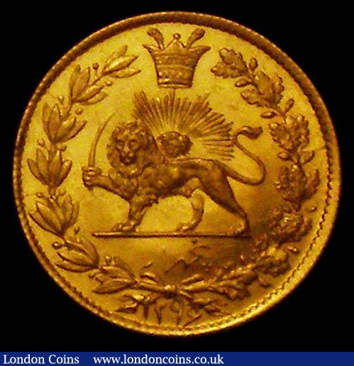 Iran Half Toman AH1296 Tehran Mint, 1.43 grammes, KM#921 GEF and lustrous : World Coins : Auction 166 : Lot 1139