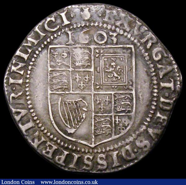 Sixpence James I First Issue, First Bust 1603 S.2647 mintmark Thistle NVF/VF struck on a slightly irregular flan : Hammered Coins : Auction 166 : Lot 1504