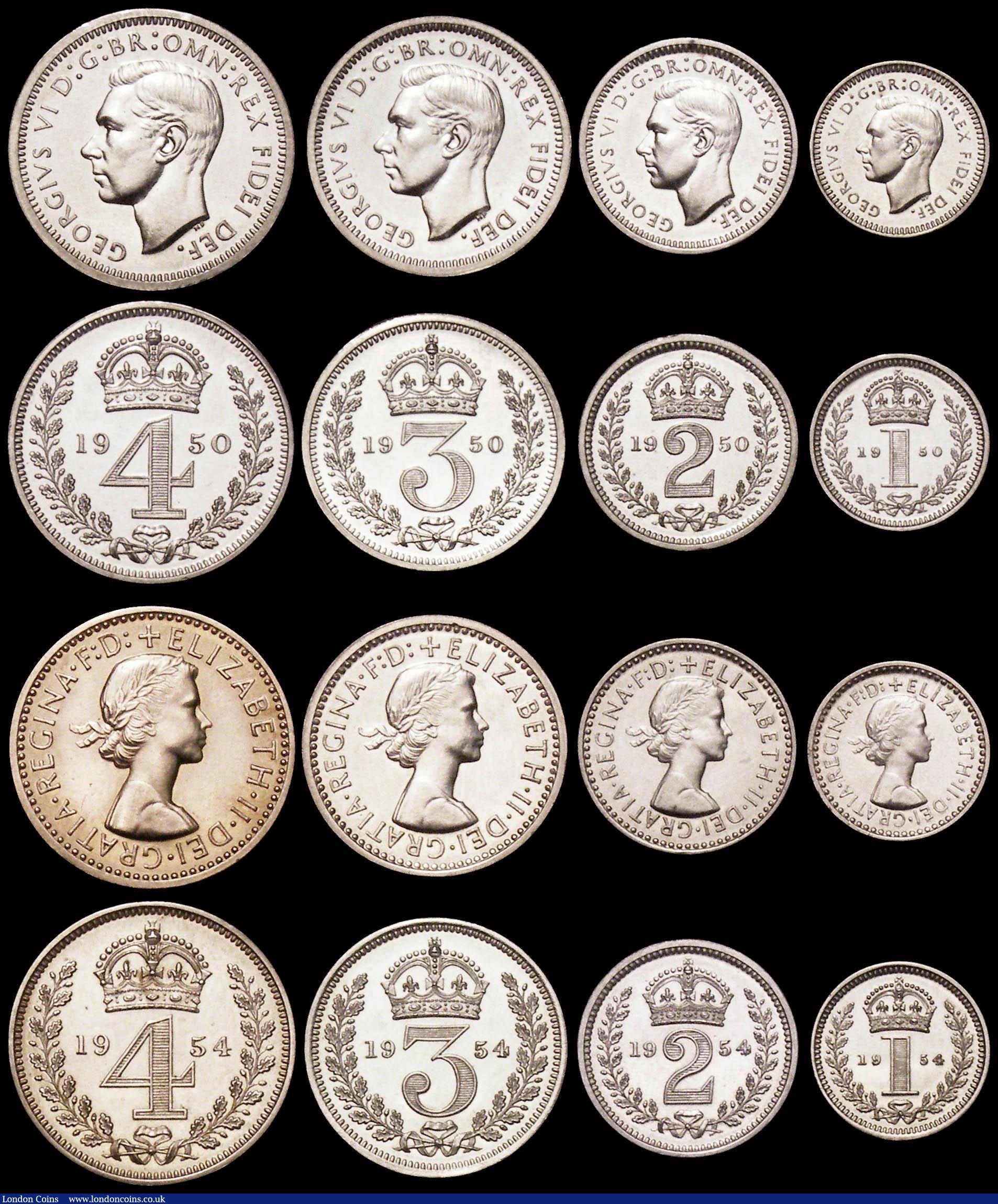 London Coins : A166 : Lot 2402 : Maundy Sets a large and impressive group (67) 1900, 1901, 1902, 1902 Matt Proof, 1903, 1904, 1906, 1...