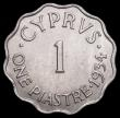 London Coins : A166 : Lot 2690 : Cyprus 1 Piastre 1934 KM#21 UNC the obverse with minor cabinet friction
