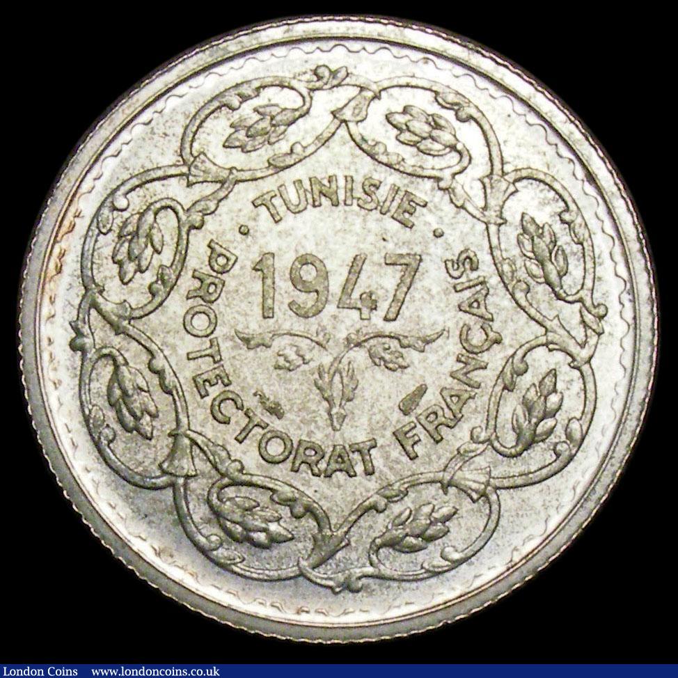 London Coins : A166 : Lot 2915 : Tunisia - French Protectorate Medallic Coinage 10 Francs 1947A (AH1367) X#1 Lustrous UNC with some t...