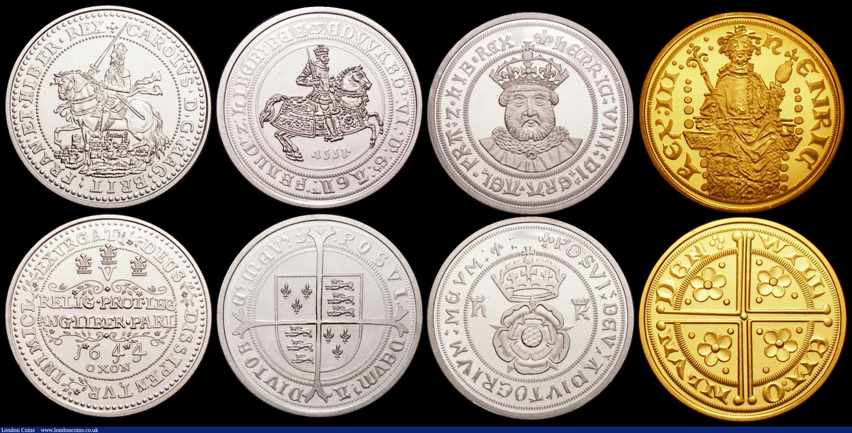 London Coins : A166 : Lot 824 : The Millionaires Collection Gold Edition an 8-coin set modern replicas of iconic and rare issues, Co...
