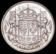 London Coins : A166 : Lot 2672 : Canada 50 Cents 1951 as KM#45 but with double struck HP initials, Lustrous UNC