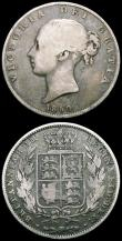 London Coins : A166 : Lot 2936 : Crown 1847 Young Head ESC 286, Bull 2567 VG/About Fine, Halfcrown 1850 ESC 684, Bull 2733 VG