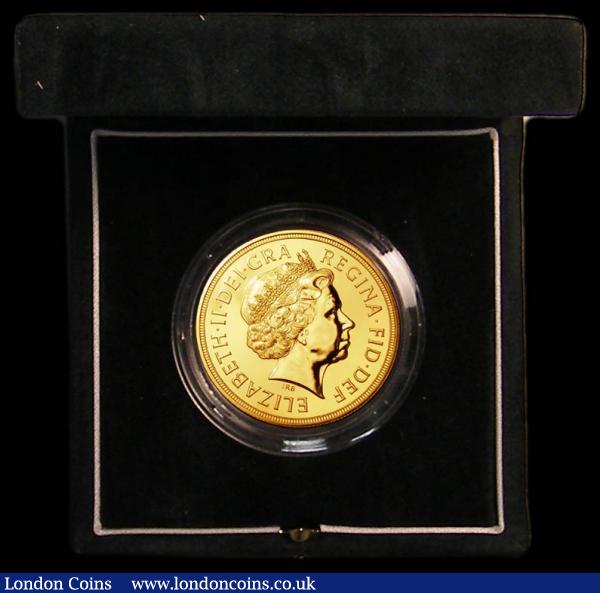 Five Pounds Gold 2003 S.SE7, BU in the Royal Mint green box of issue with certificate : English Cased : Auction 166 : Lot 626