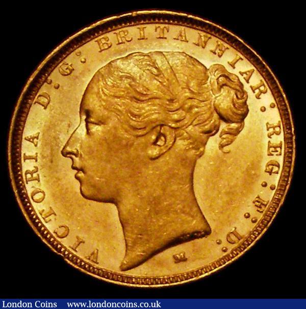 Sovereign 1887M Young Head, George and the Dragon, Marsh 109 GEF and lustrous, a very pleasing example  : English Coins : Auction 167 : Lot 1073