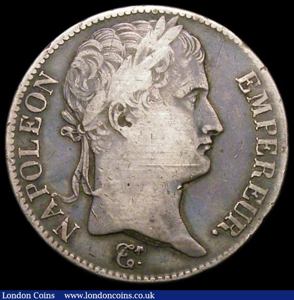 France 5 Francs 1812D Lyon Mint KM#694.5 About Fine/Near Fine : World Coins : Auction 167 : Lot 2314