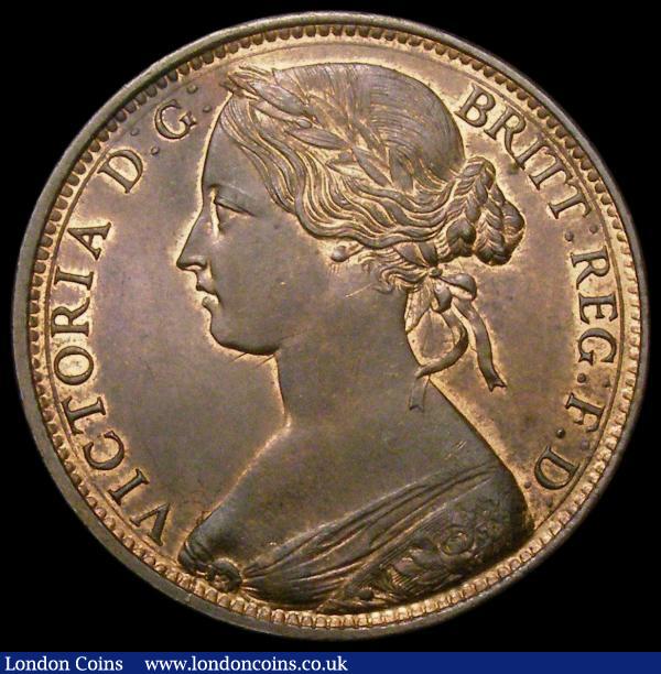 Penny 1862 Freeman 39 dies 6+G UNC and lustrous, in an LCGS holder and graded LCGS 80 : English Coins : Auction 167 : Lot 868