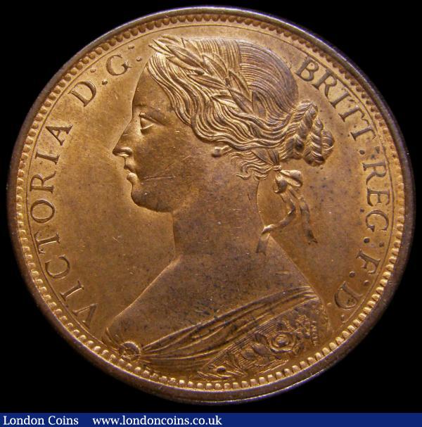 Penny 1862 Freeman 39 dies 6+G UNC and lustrous, in an LCGS holder and graded LCGS 82 : English Coins : Auction 167 : Lot 870