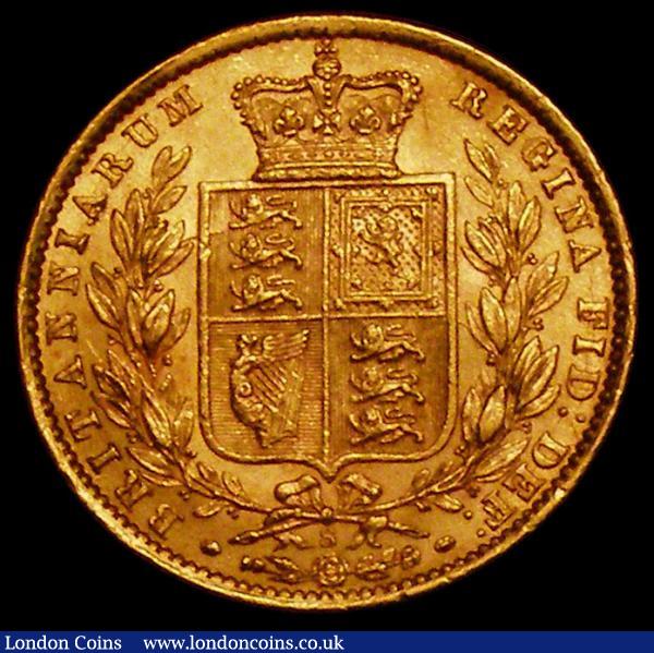 Sovereign 1871S Shield Reverse, W.W Incuse S.3855A, GEF/AU and lustrous with some small rim nicks : English Coins : Auction 167 : Lot 1015