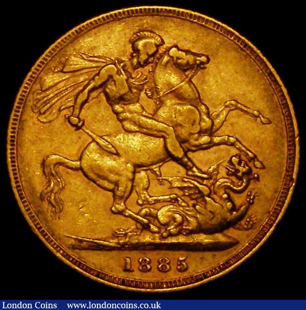 Sovereign 1885S George and the Dragon Marsh 122, S.3858E Good Fine : English Coins : Auction 167 : Lot 1065