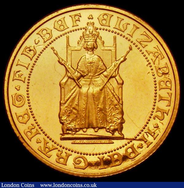 Sovereign 1989 500th Anniversary of the First Gold Sovereign Proof S.SC3 UNC and lustrous with some contact marks and small rim nicks : English Coins : Auction 167 : Lot 1197