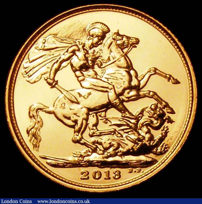 London Coins : A167 : Lot 145 : Sovereign 2013 S.SC7 Lustrous UNC in a Coin Portfolio case with certificate