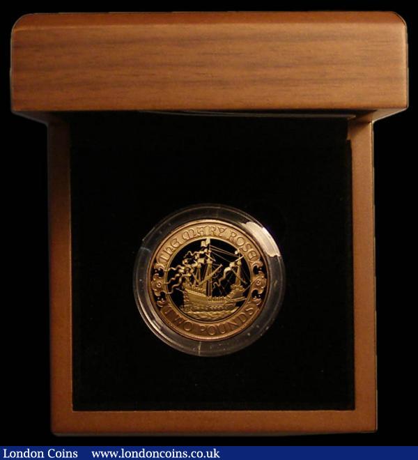 Two Pounds 2011 500th Anniversary of the Launch of the Mary Rose S.K27 Gold Proof FDC in the Royal Mint box of issue with certificate : English Cased : Auction 167 : Lot 216