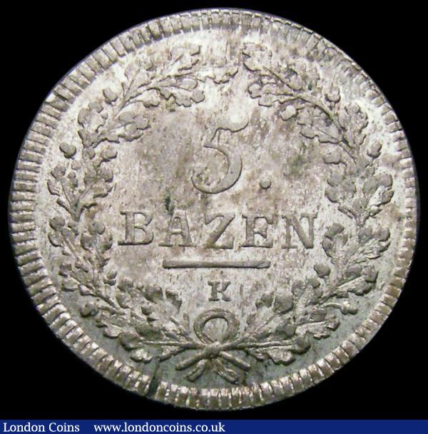 Swiss Cantons - St. Gallen 5 Batzen 1813K KM#111 EF and lustrous with some small lamination marks : World Coins : Auction 167 : Lot 2374
