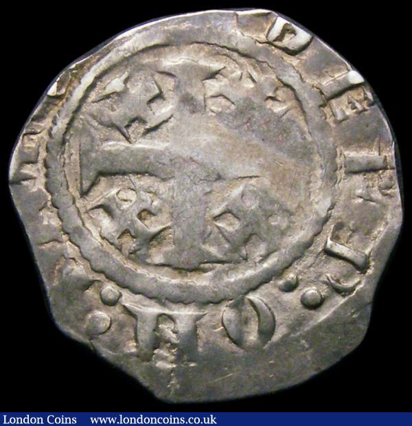 Penny Henry II Tealby HENRI: REX legend no pellets down side of shoulder left mantle not struck, Reverse: Cross and Crosslets, little of reverse legend or moneyers name struck, DEFR : ON: only is visible, S.1339, North 958/2 or 959, 1.45 grammes. Fine with some weak areas, Scarce : Hammered Coins : Auction 167 : Lot 413