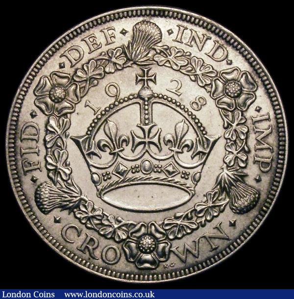Crown 1928 ESC 368, Bull 3633 GEF a nicely struck example with the crown orb showing the full lines  : English Coins : Auction 167 : Lot 496