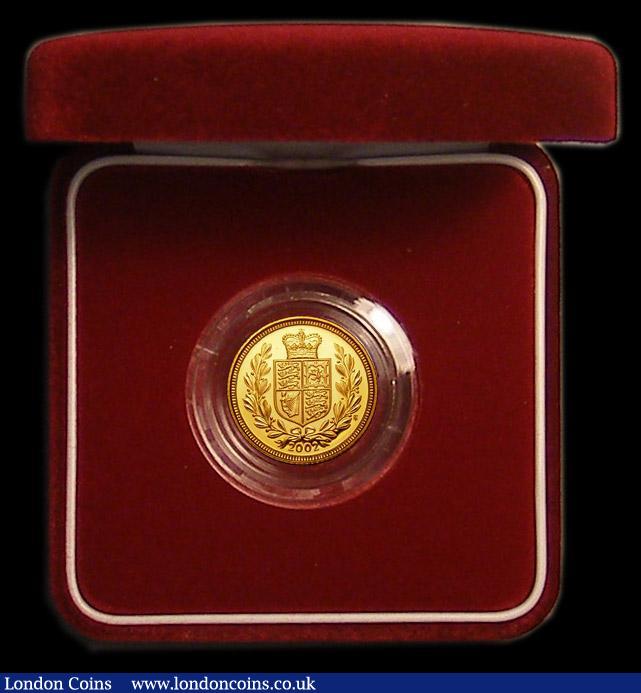 London Coins : A167 : Lot 76 : Half Sovereign 2002 Proof FDC in the red box of issue with certificate