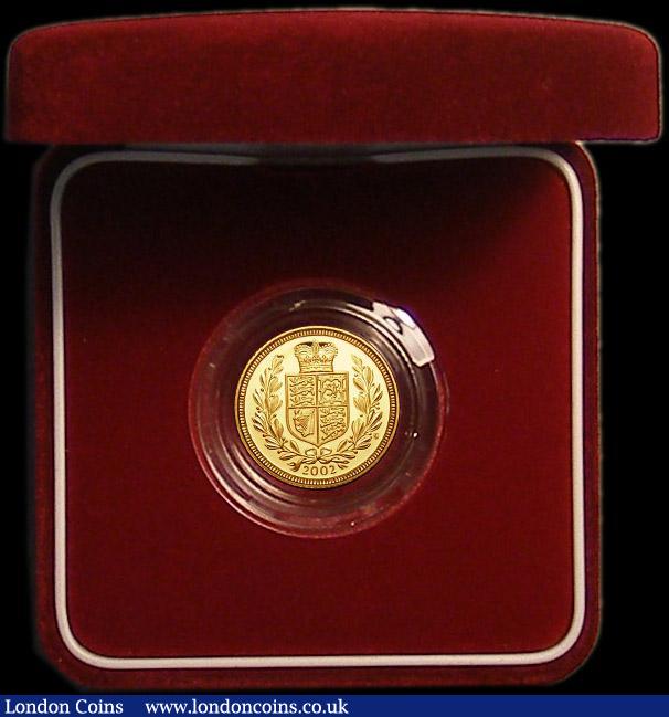 London Coins : A167 : Lot 78 : Half Sovereign 2002 Proof FDC in the red box of issue with certificate