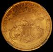London Coins : A167 : Lot 2052 : USA Twenty Dollars Gold 1900 as Breen 7334, Old Reverse hub, the feathers on the back of the eagle&#...