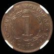 London Coins : A167 : Lot 2296 : British Honduras Cent 1926 KM#19 in an NGC holder and graded AU58 BN