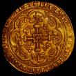 London Coins : A167 : Lot 397 : Noble Edward III London Mint, Treaty Period, Group b, Annulet before ED/WΛRD, Gothic N in ANG...