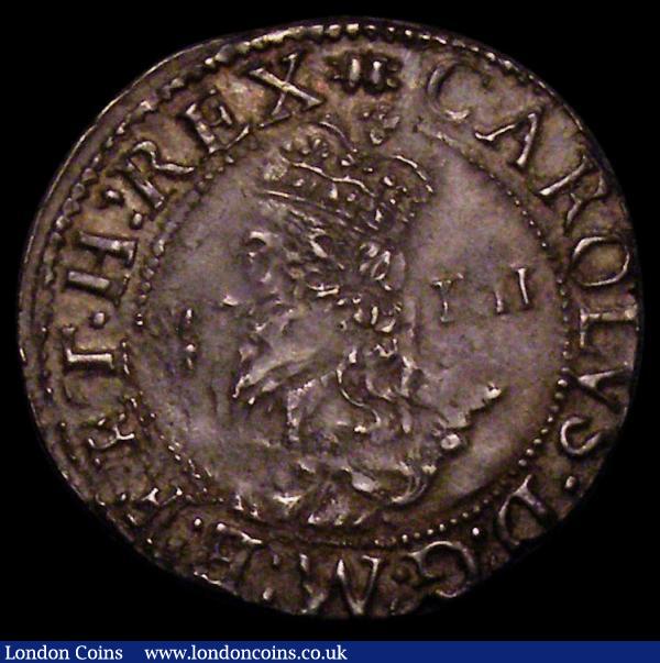 Groat Charles I Aberystwyth Mint Small Bust well within the inner circle S.2893 mintmark Book, Near EF and rare in this grade, comes with old ticket from 1994 : Hammered Coins : Auction 168 : Lot 1079