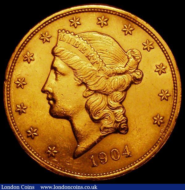 USA Twenty Dollars 1904 EF : World Coins : Auction 168 : Lot 886