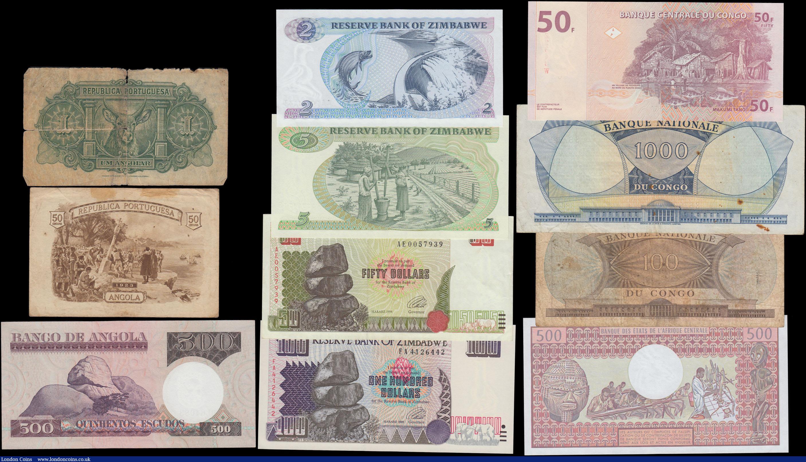 London Coins : A168 : Lot 100 : Africa Equatorial & Southern (11) including some early colonial issues and all different issuers...